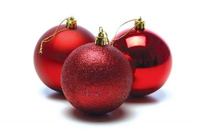 Giant Christmas Baubles 20cm Set of 3
