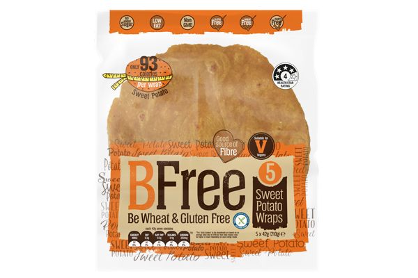 BFree 5 Sweet Potato Wraps - WellBeing Magazine