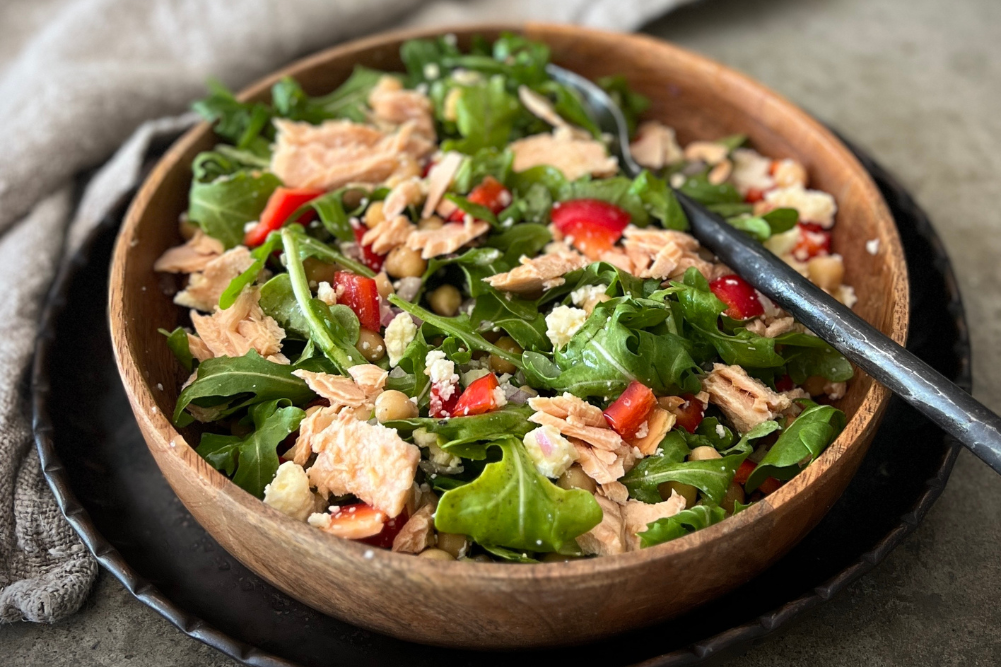 Chickpea Salmon Salad