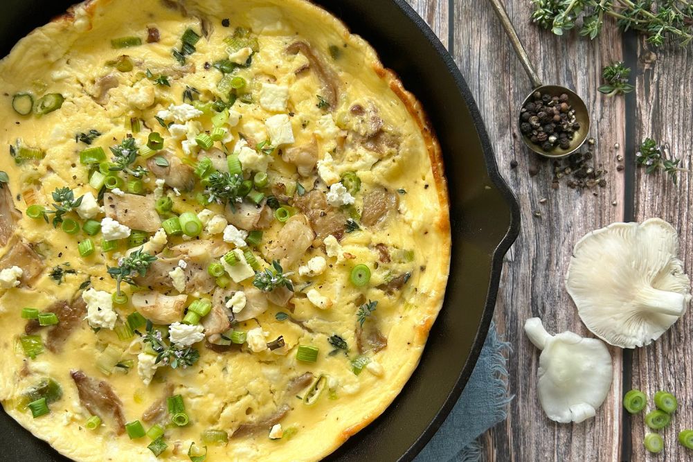 Mushroom, Feta & Thyme Frittata