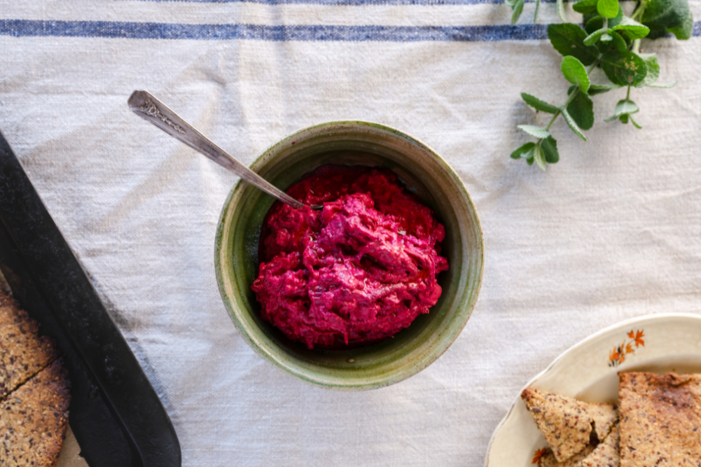 Beetroot Feta Mint Dip