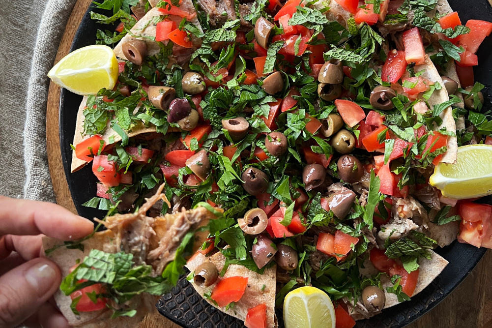 Greek Lamb Nachos
