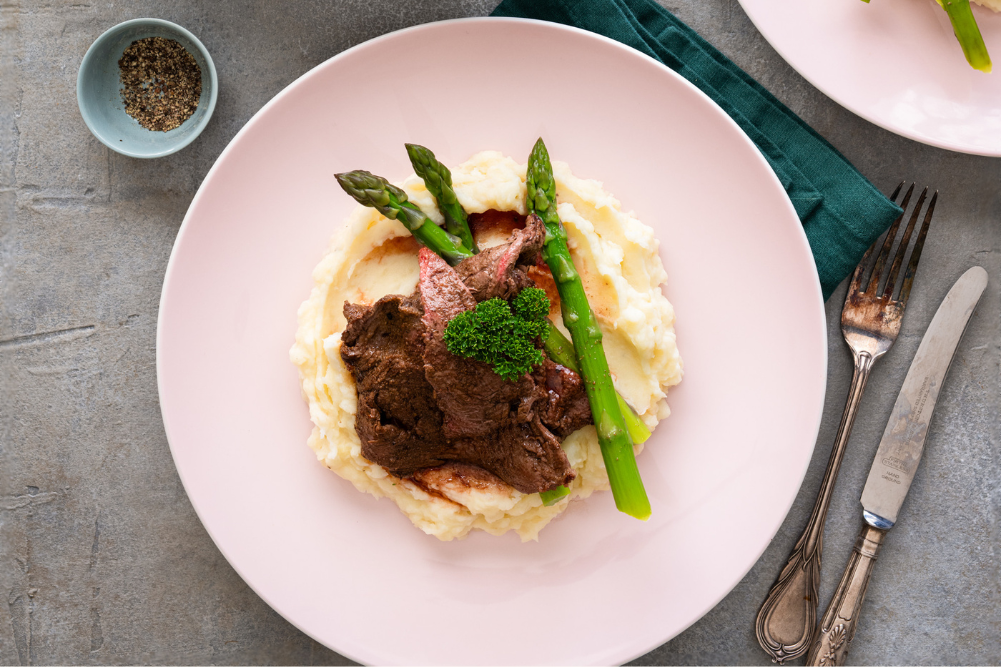 Kangaroo Steak With Mash