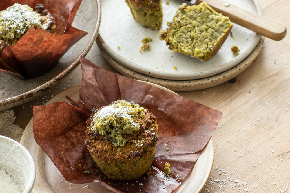 Coconut Matcha Muffins