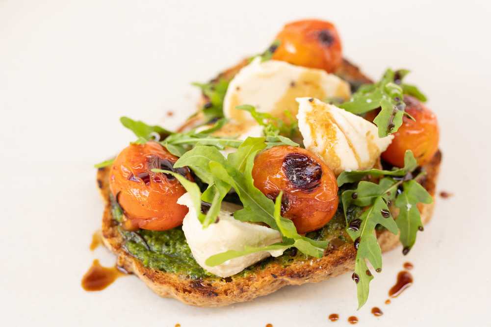 Bruschetta With Cashew Burrata