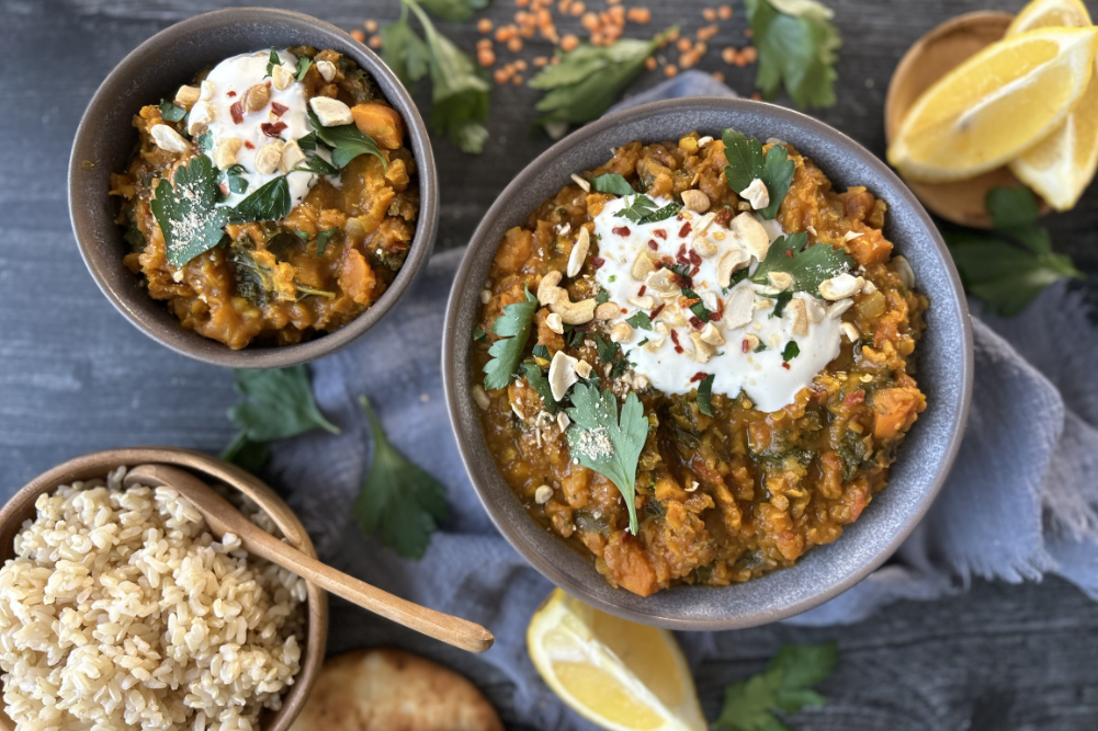 Red lentil dal