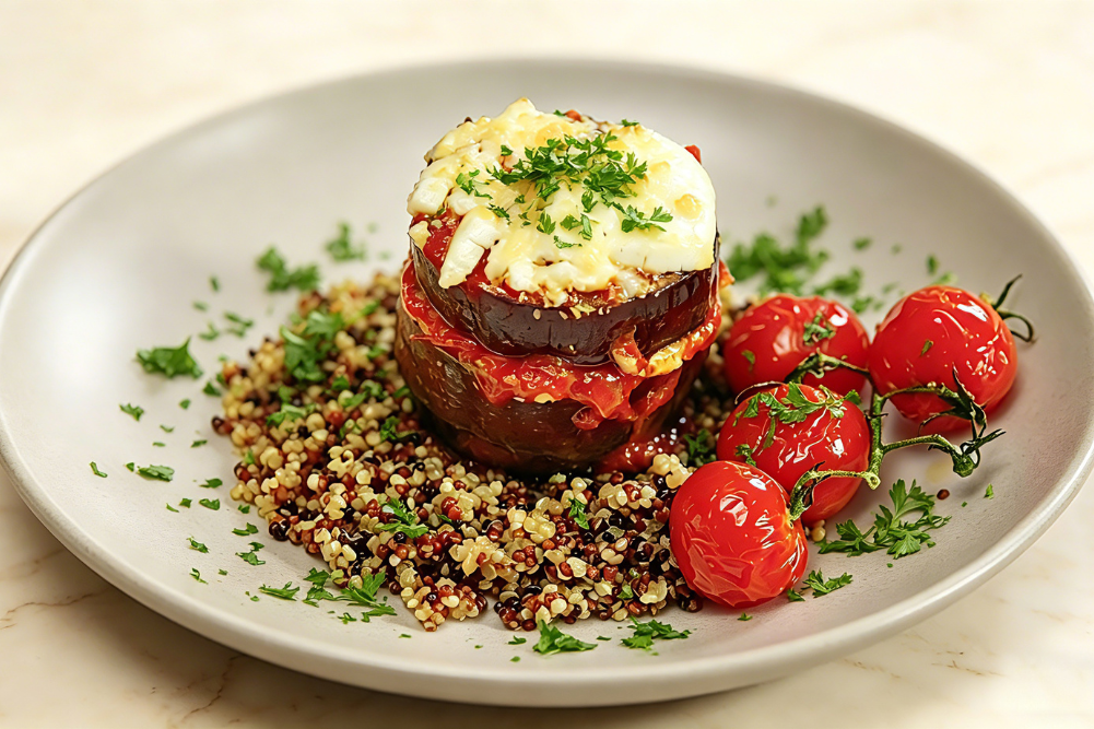 Baked Eggplant Tower