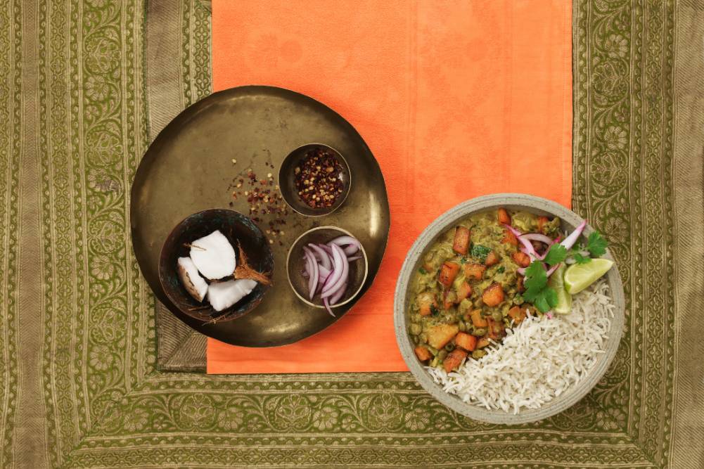 Coconut Sweet Potato Dhal