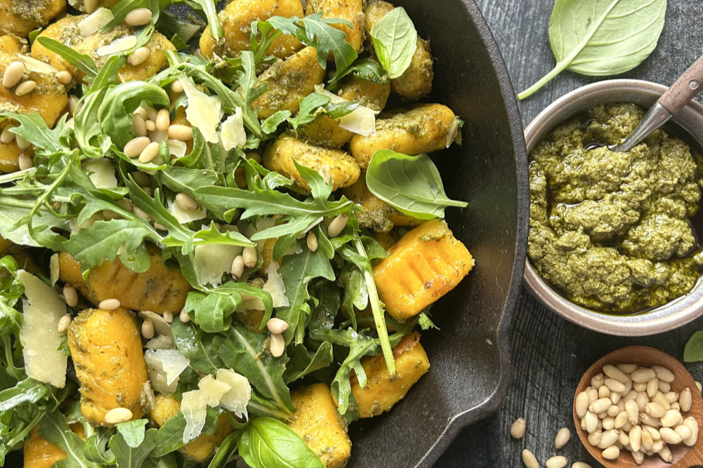 Pesto Pumpkin Gnocchi