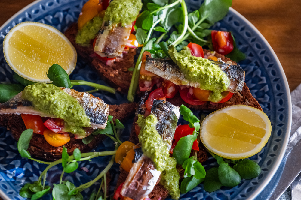Sardine Bruschetta