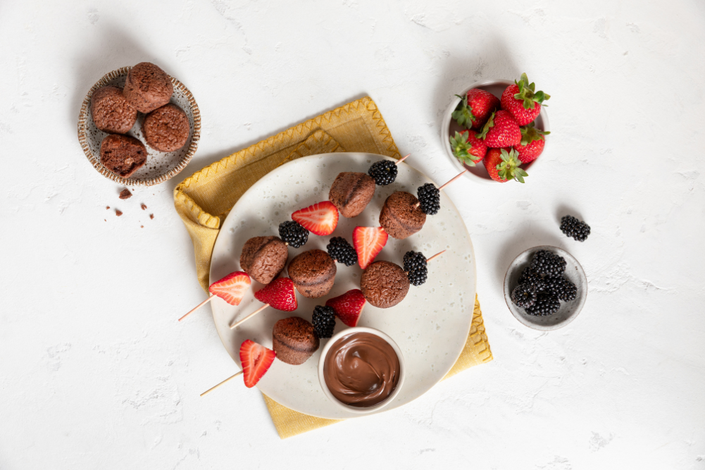 Choc Berry Skewers